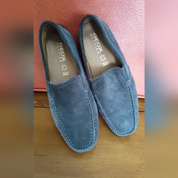 Geox | Shoes | Geox Respira Mens Gray Suede Loafers | Poshmark display picture 3